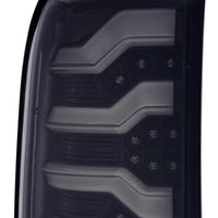 AlphaRex 14-18 Chevrolet Silverado 1500 PRO-Series LED Tail Lights Jet Black - Burkken Auto Parts