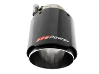 aFe MACH Force-Xp 409 SS Clamp-On Exhaust Tip 2.5in. Inlet / 4in. Outlet / 7in. L - Carbon - Burkken Auto Parts