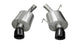 Corsa 2005-2010 Ford Mustang Shelby GT500 5.4L V8 Black Sport Axle-Back Exhaust - Burkken Auto Parts