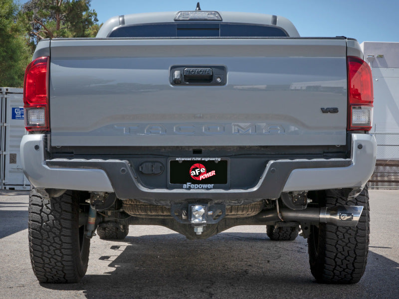 aFe 16-22 Toyota Tacoma Apollo GT Series 2.5in. - 3in. 409 SS Cat-Back Exhaust w/ Polished Tip - Burkken Auto Parts