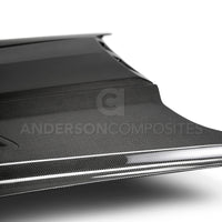 Anderson Composites 2018-2019 Ford Mustang Ram Air Double Sided Carbon Fiber Hood - Burkken Auto Parts