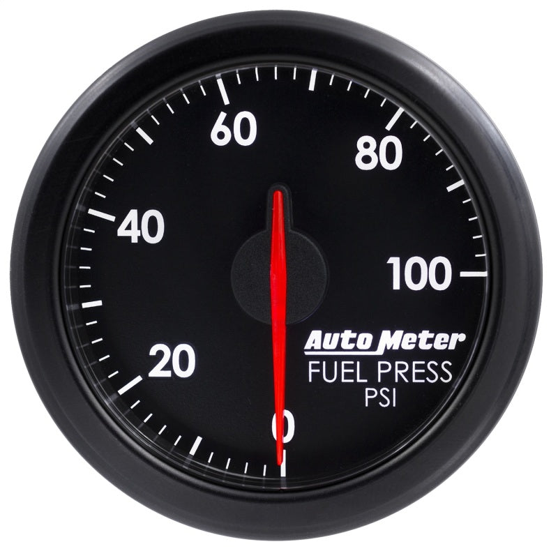 Autometer Airdrive 2-1/6in Fuel Pressure Gauge 0-100 PSI - Black - Burkken Auto Parts