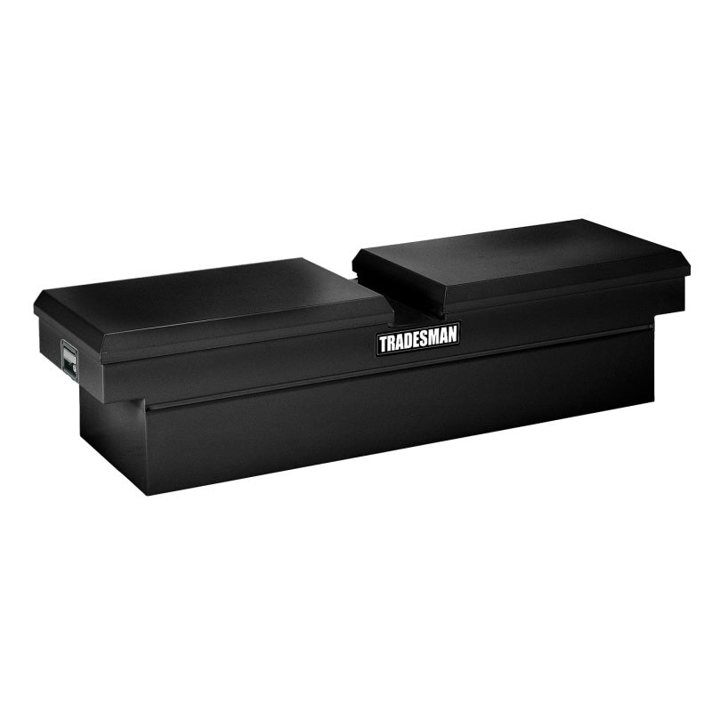 Tradesman Steel Cross Bed Truck Tool Box (70in./Side Opening) - Black - Burkken Auto Parts