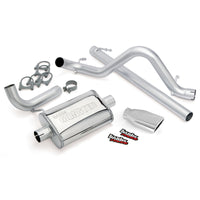 Banks Power 07-11 Jeep 3.8L Wrangler - 2dr Monster Exhaust System - SS Single Exhaust w/ Chrome Tip - Burkken Auto Parts