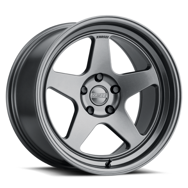 Kansei K12G Knp 18x8.5in / 5x112 BP / 35mm Offset / 66.56mm Bore - Gunmetal Wheel - Burkken Auto Parts