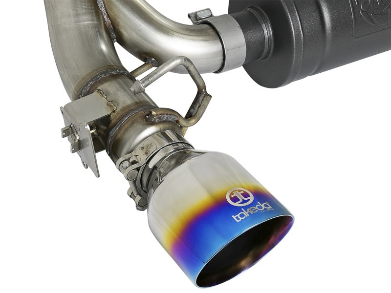 aFe Takeda 3in 304 SS Axle-Back Exhaust System w/ Blue Flame Tip 16-18 Ford Focus RS 2.3L (t) - Burkken Auto Parts