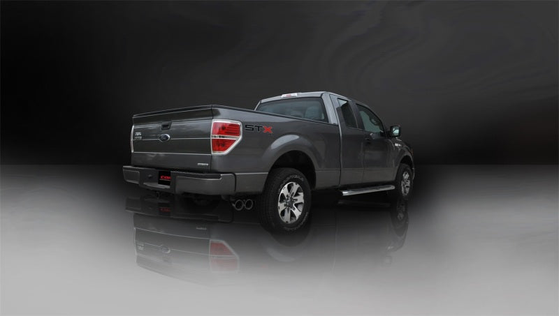 Corsa 2011-2014 Ford F-150 5.0L V8 Black Sport Cat-Back Exhaust - Burkken Auto Parts