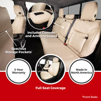 Covercraft 23-26 Ford F250-F550 SD Leatherette PrecisionFit Custom Front Row Seat Covers - Med Grey