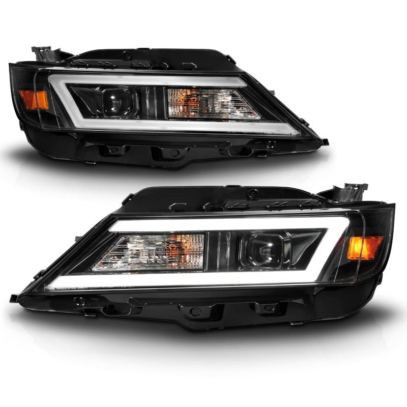 ANZO 14-20 Chevrolet Impala Square Projector LED Bar Headlights w/ Black Housing - Burkken Auto Parts