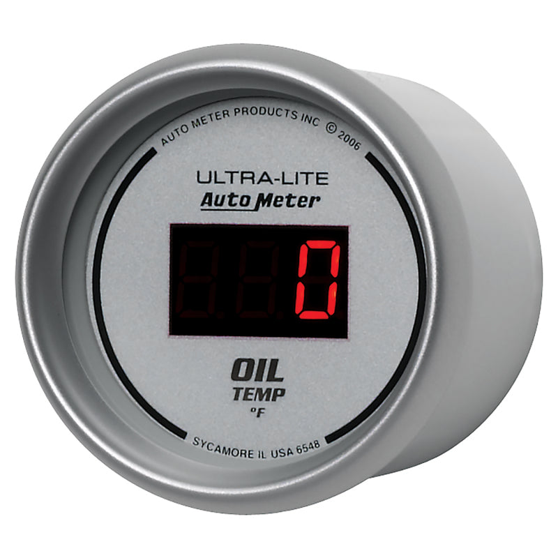 Autometer Ultra-Lite 52MM 0-340 Deg F Digital Oil Temperature - Burkken Auto Parts
