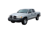 AVS 05-11 Dodge Dakota Quad Cab Ventvisor Outside Mount Window Deflectors 4pc - Smoke - Burkken Auto Parts
