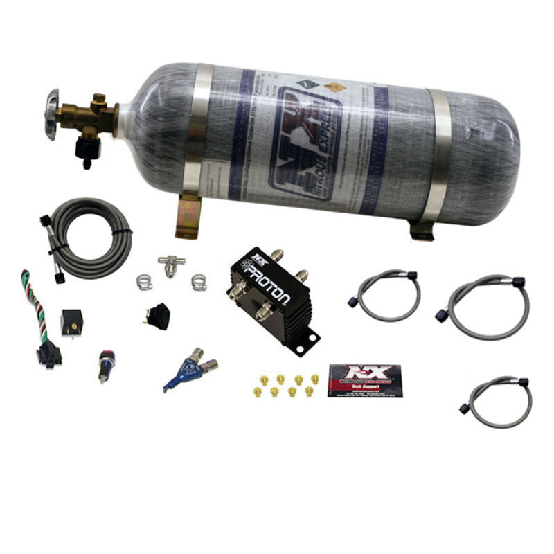 Nitrous Express Proton Series Nitrous Kit w/12lb Bottle - Burkken Auto Parts