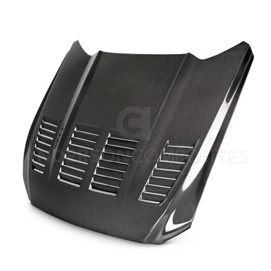 Anderson Composites 15-17 Ford Mustang (Excl. GT350/GT350R) Type-TW Double Sided Hood - Burkken Auto Parts