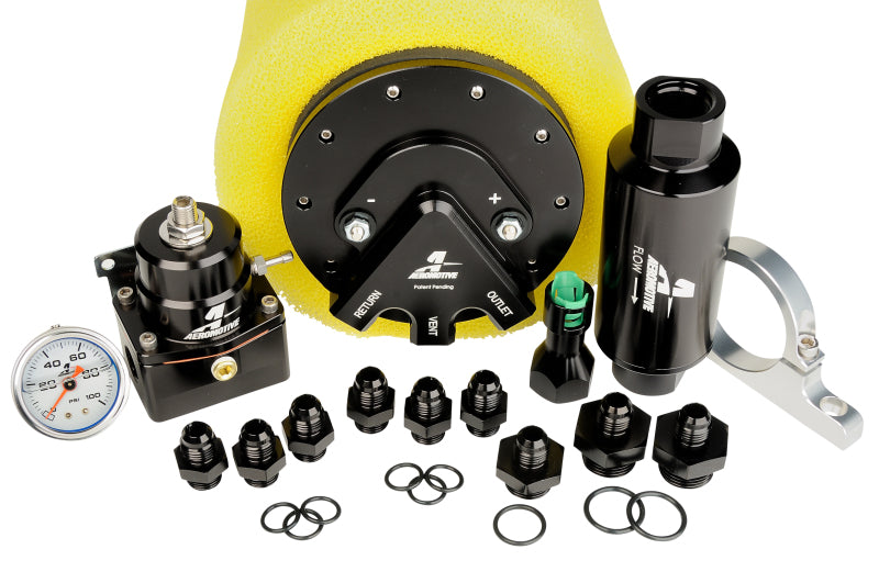 Aeromotive Phantom 340 Fuel System - Return Style w/3/8in Quick Connect - Burkken Auto Parts