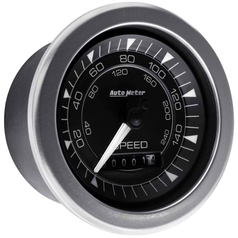 Autometer Chrono 3-3/8in 160MPH Electric Programmable Speedometer Gauge - Burkken Auto Parts
