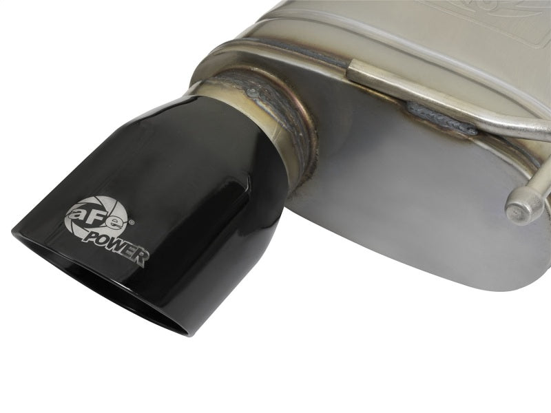 aFe MACHForce XP 2.5in 409 Stainless Axle Back Exhaust w/ Black Tips 15-17 Ford Mustang I4-2.3L (t) - Burkken Auto Parts