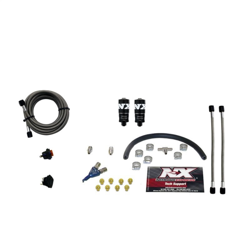 Nitrous Express Hitman EFI Single Nozzle Piranha Nitrous Kit (35-75HP) w/o Bottle - Burkken Auto Parts