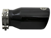 aFe MACH Force-Xp Universal 409 SS Single-Wall Clamp-On Exhaust Tip - Black - Burkken Auto Parts