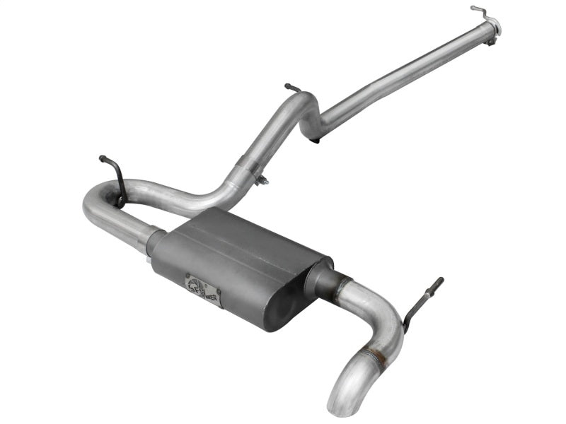 aFe Scorpion Exhaust System Cat Back 2.5in Aluminized Hi-Tuck 07-18 Jeep Wrangler JK V6 3.6/3.8L - Burkken Auto Parts