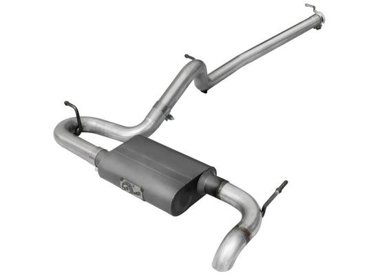 aFe Scorpion Exhaust System Cat Back 2.5in Aluminized Hi-Tuck 07-18 Jeep Wrangler JK V6 3.6/3.8L - Burkken Auto Parts