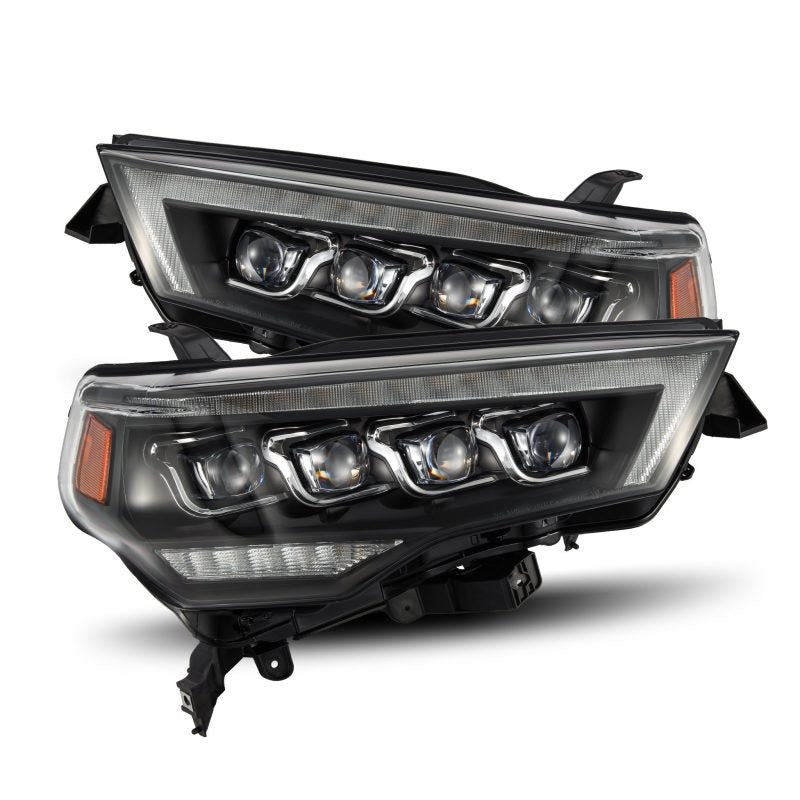 AlphaRex 14-22 Toyota 4Runner (2021 Req. Conv) NOVA LED Proj HL Blk w/Actv Light & Seq. Sig + SB DRL - Burkken Auto Parts