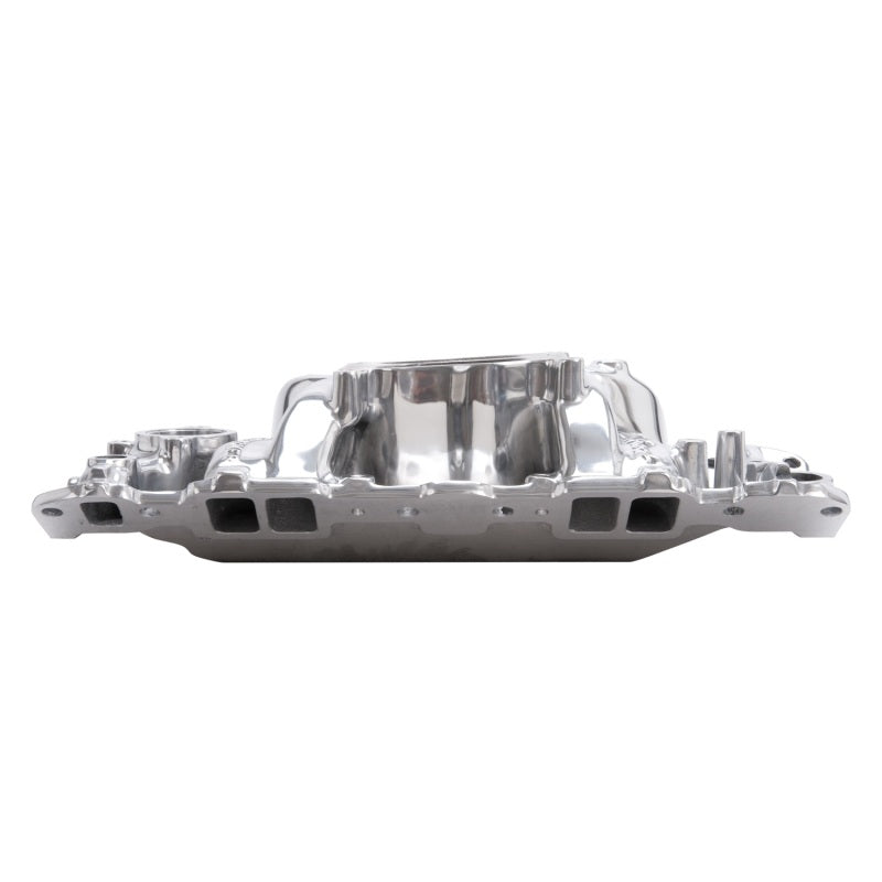 Edelbrock SBC Perf Air Gap Manifold Polished - Burkken Auto Parts