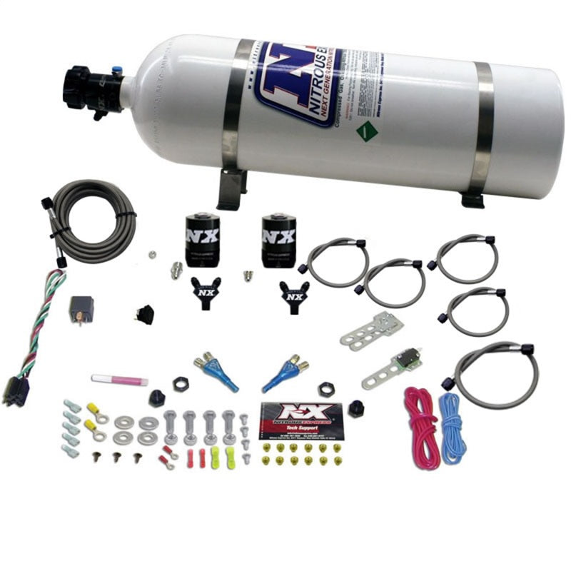 Nitrous Express BMW EFI All Dual Nozzle Nitrous Kit (50-300 HP) w/15lb Bottle - Burkken Auto Parts