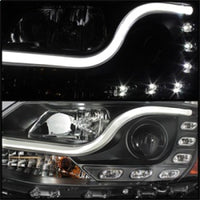 Spyder Volkswagen Jetta 11-14 Projector Headlights Halogen Light Tube DRL Blk PRO-YD-VJ11-LTDRL-BK - Burkken Auto Parts