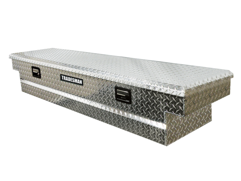 Tradesman Aluminum Economy Cross Bed Truck Tool Box (72in.) - Brite - Burkken Auto Parts