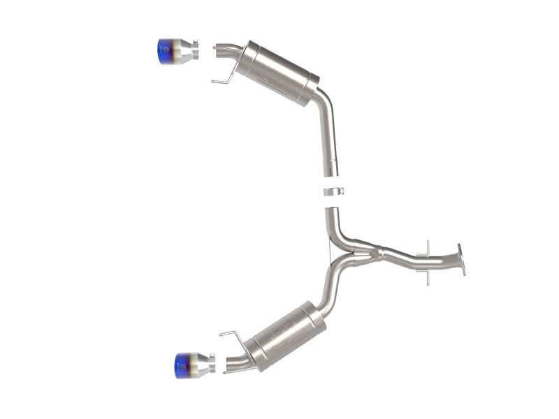 aFe POWER Takeda 06-13 Lexus IS250/IS350 SS Axle-Back Exhaust w/ Blue Flame Tips - Burkken Auto Parts