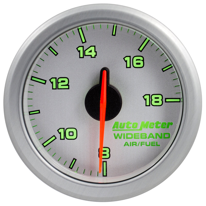 Autometer Airdrive 2-1/6in Wideband Air / Fuel Gauge 10:1-17:1 ARF Range - Silver - Burkken Auto Parts
