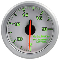Autometer Airdrive 2-1/6in Wideband Air / Fuel Gauge 10:1-17:1 ARF Range - Silver - Burkken Auto Parts