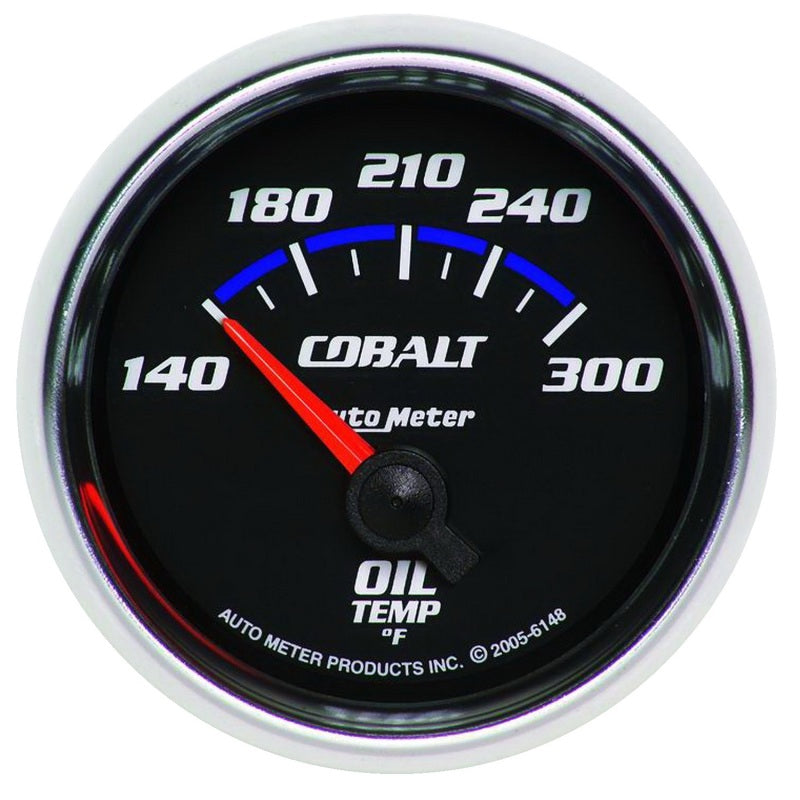 Autometer Cobalt 2 1/6in 140-300 Degree F Oil Temprature Gauge - Burkken Auto Parts