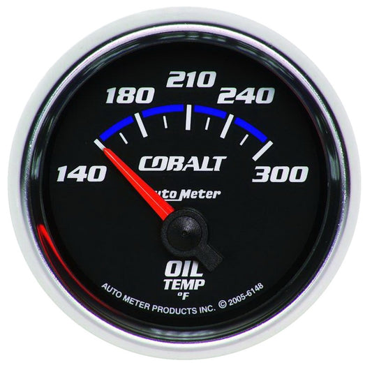 Autometer Cobalt 2 1/6in 140-300 Degree F Oil Temprature Gauge - Burkken Auto Parts