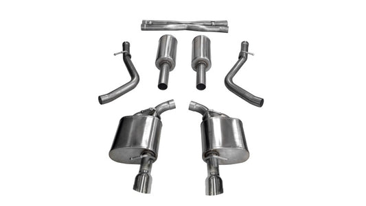 Corsa 2017-2020 Dodge Charger 5.7L V8 Xtreme Cat-Back Dual Rear Exit w/4.5in Polished Tips - Burkken Auto Parts