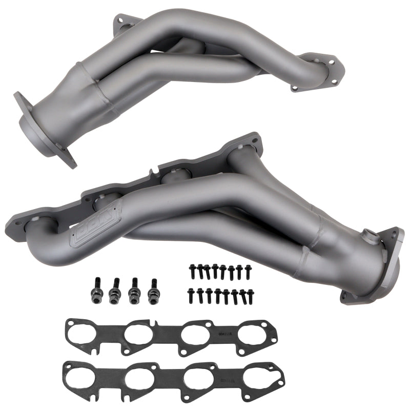 BBK 11-20 Dodge Challenger Hemi 6.4L Shorty Tuned Length Exhaust Headers - 1-7/8in Titanium Ceramic - Burkken Auto Parts