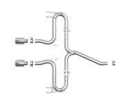 aFe Takeda 2-1/2in 304 SS Axle-Back Exhaust w/Polished Tips 17-20 Honda Civic Sport L4-1.5L (t) - Burkken Auto Parts