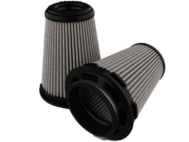 aFe POWER Takeda Pro DRY S Universal Air Filter 3-1/2F x 5B x 3-1/2T (Inverted) x 6H in - Burkken Auto Parts
