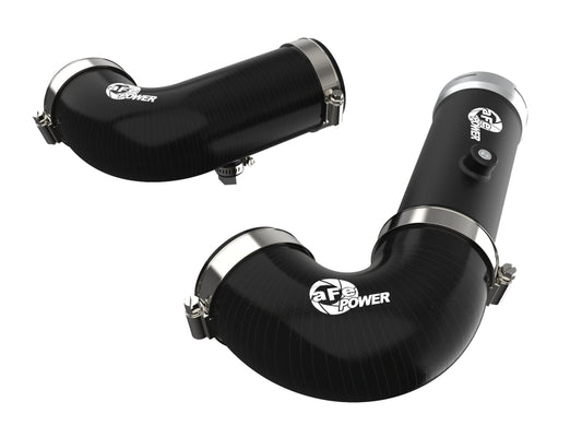 aFe BladeRunner Intercooler Hot & Cold Side Tubes Combo 20-21 GM Trucks 3.0L (td) - Black - Burkken Auto Parts