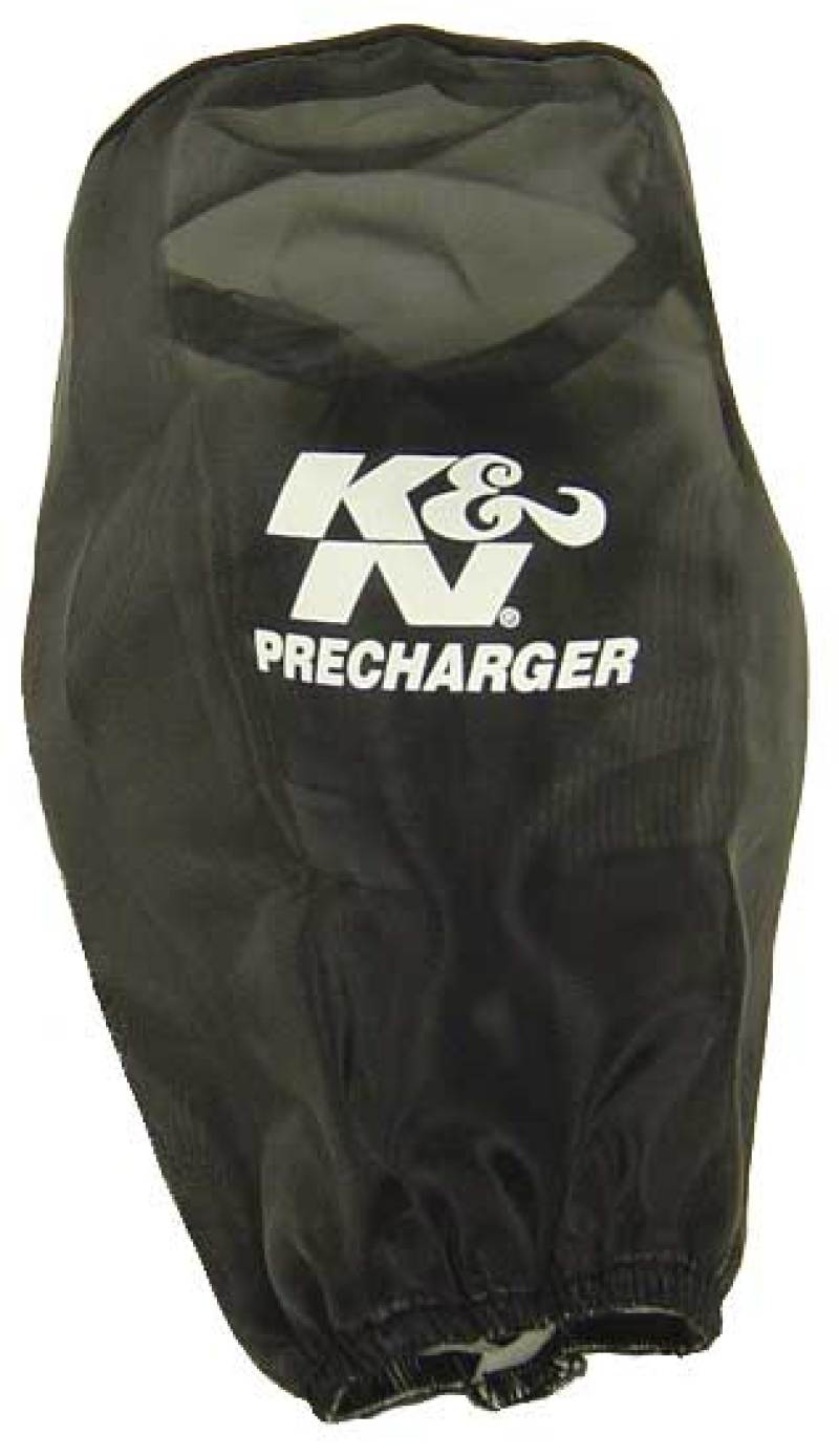 K&N PreCharger Air Filter Wrap Round Straight Black 3.625in ID x 9in H - Burkken Auto Parts