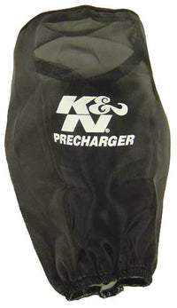 K&N PreCharger Air Filter Wrap Round Straight Black 3.625in ID x 9in H - Burkken Auto Parts