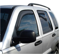 AVS 02-07 Jeep Liberty Ventvisor In-Channel Front & Rear Window Deflectors 4pc - Smoke - Burkken Auto Parts