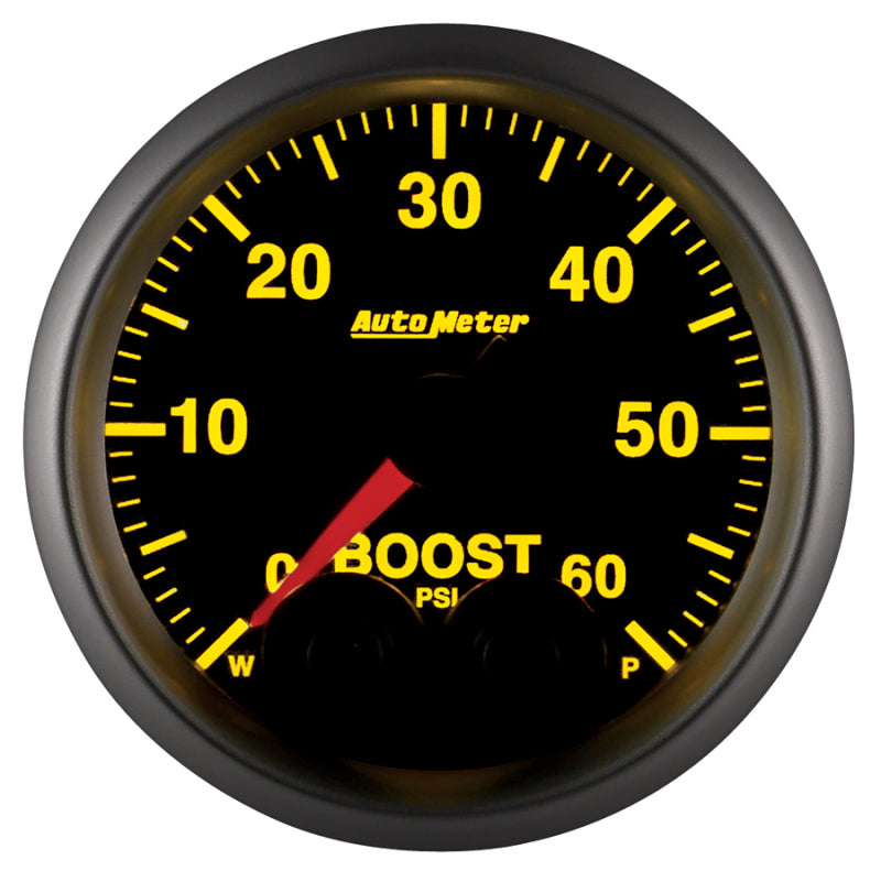 Autometer Elite 52mm 0-60 PSI Boost Peak & Warn w/ Electronic Control Gauge - Burkken Auto Parts