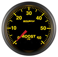 Autometer Elite 52mm 0-60 PSI Boost Peak & Warn w/ Electronic Control Gauge - Burkken Auto Parts