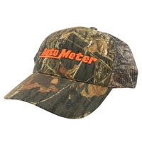 Autometer Hat Mesh Black w/ Velcro Hunting Camo Blaze Orange - Burkken Auto Parts