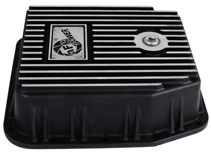 afe Transmission Pan (Black); Ford Trucks 94-08 AODE - Burkken Auto Parts
