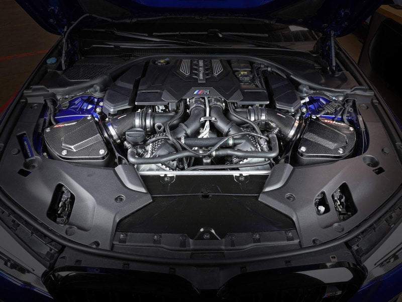 aFe Black Series Stage-2 Carbon Fiber Cold Air Intake System w/ Pro DRY S Media - 18-19 BMW M5 (F90) - Burkken Auto Parts