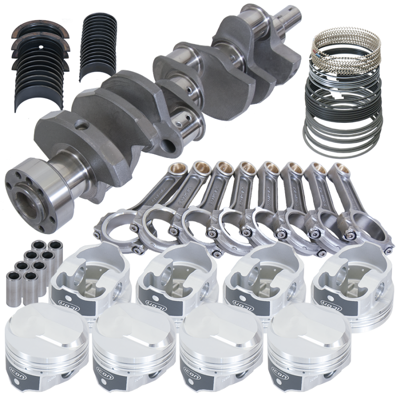 Eagle Chevy 454 1Pc 4.000in Crank 6.135in I-Beam Rods 38cc Dome 4.350in Pistons Rotating Assembly - Burkken Auto Parts