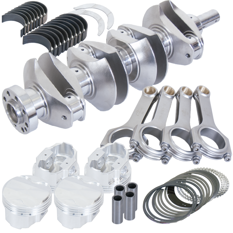 Eagle Nissan Sr20 91mm Billet Crank 5.365in H-Beam 7.3cc Dome 86.5mm Pistons Rotating Assembly - Burkken Auto Parts