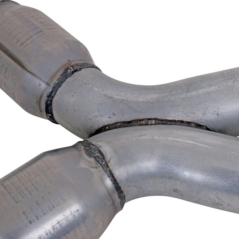 BBK 79-04 Mustang Coyote Swap Short Mid X Pipe w Catalytic Converters 3.0 For BBK Long Tube Headers - Burkken Auto Parts